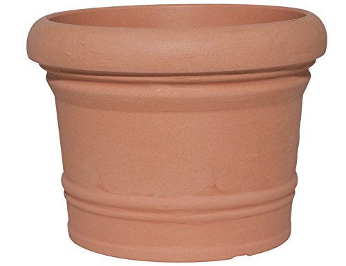 Preisvergleich Produktbild Floralo Pflanztopf Lucca frostsicher, rund, terracotta, 35 xH26 cm