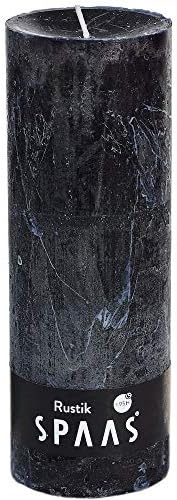 Spaas Rustic Unscented Pillar Candle 68/190 mm, ± 95 Hours, White