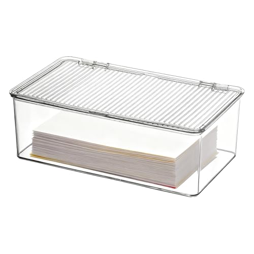 Boîte de rangement pour maquillage et bijoux à couvercle protecteur
