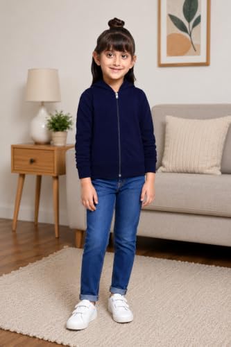 Image of ADBUCKS Girl's Cotton Hooded Sweatshirt
