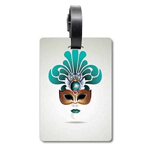 Étiquette pour valise Carnaval de Venise pour voyager serein