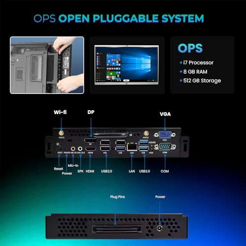 Image of 98 Inch All in One Interactive Smart Board 3840X2160 Pixel 48 MP Inbuilt HD Cam 8Array Mic 4K Display and Dual Operating System Android and Windows Version for Office, School