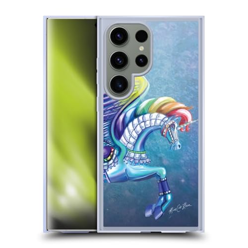 Coque Samsung S24 Ultra MagSafe Rose Khan Licornes arc-en-ciel en gel