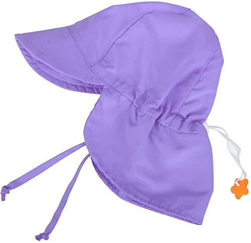 SimpliKids Chapeau pour bébé avec rabat et cordon de serrage UPF 50+ UV Ray Protection solaire