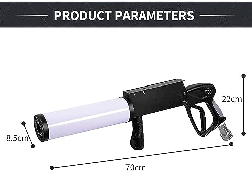 Pistola de CO2 LED de mano y máquina de humo para DJ 8