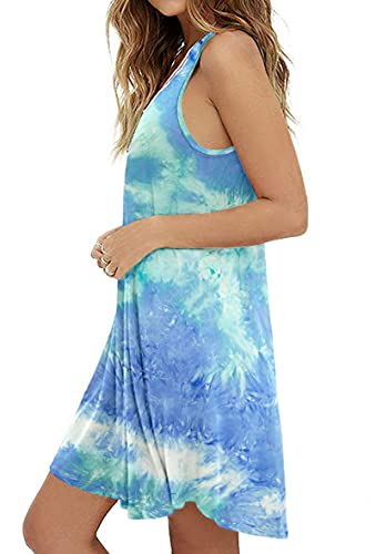Image of MOLERANI Women's Casual Summer Swing Simple Loose T-Shirt Tank Dress