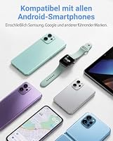 (2er-Set) GPS Tracker für Kinder Android, kompatibel mit Google Find Hub, ohne ABO, Bluetooth Tracker mit Silikonhülle & Sicherheitsnadel für Kleidung, Rucksack & Schule – Ansicht 3