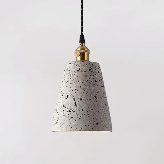 Lámpara colgante industrial azul de cemento para isla de cocina H3TF5J