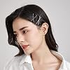 Dofash 100Pcs Bobby Pins Hair Pins Steel Hair Clips 3.5Cm/1.38 Hair Accessories For Girls (Black)
