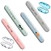 Nuyoah Etui Zahnbürste Zahnbürstenbox 4pcs Toothbrush Cover Dustproof Lightweight Portable Household Travel Reise Zahnbürste Outdoor Camping Zahnbürstenhülle (4 Farben)