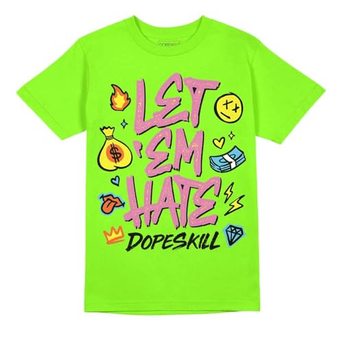 Image of DopeSkill Graphic Tee Streetwear Hip Hop Hypebeast Unisex T-Shirt Sneaker Colour Matching Shirts Inspired Motivation Quotes