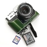 [恵＼イーサン] TP Original FUJIFILM XT-30ii X-T30 X-T20 X-T10 専用 オープナブルタイプ ハンドメイド本革 ボディケース 互換 電池交換便利 底面開閉 ハンドメイド本革ハーフカメラケースバッグカバー (グリーン)