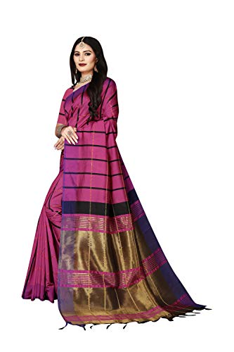 Image of OM SAI LATEST CREATION Soft Cotton & Silk Saree For Women Banarasi Saree Under 399 2021 Beautiful For Women saree