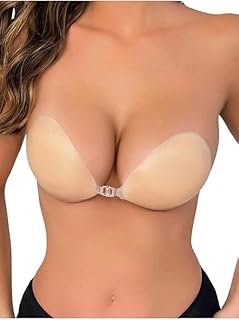 AEE® Ten Rengi Straplez Sütyen – Kendinden Yapışkanlı Silikon Sütyen, Askısız Görünmez Sütyen, Tekrar Kullanılabilir Push ...