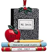 UniqXmas Personalized Teachers Have Class Christmas Ornament 2023 - Free Customization | Apple Bo...