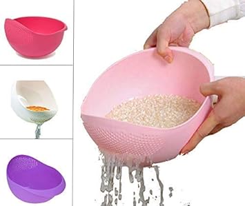 PRAMUKH FASHION Rice Pulses Fruits Vegetable Noodles Pasta Washing Bowl