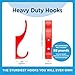 Toughook Heavy Duty Hooks for Hanging Coats, Jackets, Backpacks, Baseball Hats - Wall Mounted Rainbow Color Hangers for Kids, Perfect Hook for Classrooms, Bathroom Robes and Towels | Mini Hook 7-Pack