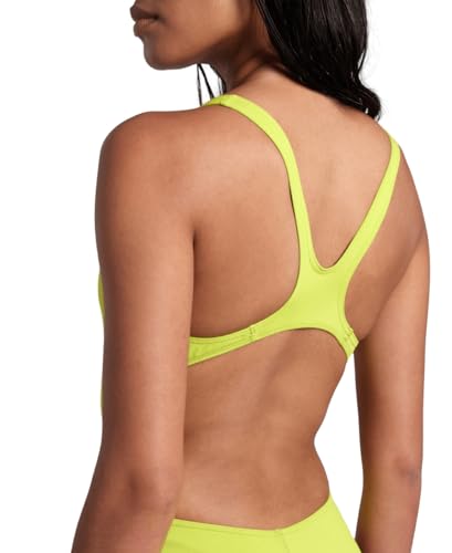Image of Arena Womens Solid Team Swimsuit Swim Tech Back MaxLife Open Back Bathing Suit Athletic Swimwear