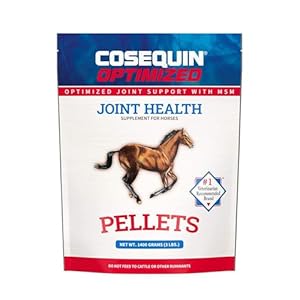 Nutramax Cosequin Optimized Pellets with MSM Joint Health Supplement for Horses – with Glucosamine and Chondroitin, 1400 Grams
