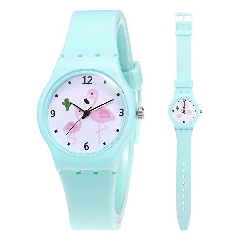 kabinga Casual Silicona Lindo Reloj para Estudiantes,Verde, Green, l Cover