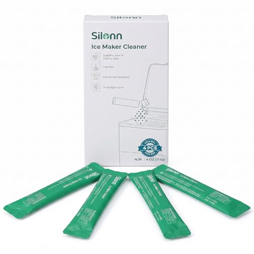 Image of Silonn Citric Acid Descaler Powder, Fast Acting Ice Maker Cleaner, Non-Toxic Safe Scale Remover, 4 Individual Packets, Universal Use for Ice Machines Coffee Brewers