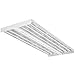 Lithonia Lighting IBZ 632 6-Light Gloss T8 Fluorescent Industrial High Bay, White