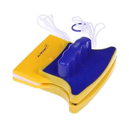 ALTRUIST Magnetic Double-Sided Window Glass Cleaner | Two Sided Wiper Brush | 2 Extra Cleaning Cotton Cleaner | Squeegee Washing Equipment Household Cleaner Pack of 1