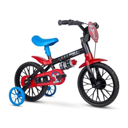Bicicleta Infantil Aro 12 Mechanic com Rodinhas, Nathor