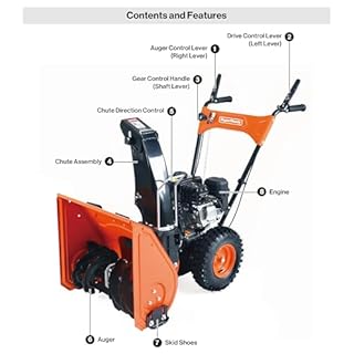 SuperHandy Gas Powered Snow Thrower, 21-Inch Two-Stage Snow Blower with 196cc 4-Cycle OHV Engine, Self-Propelled 5-Speed System, Heavy-Duty Steel Auger & 36-Foot Throwing Distance