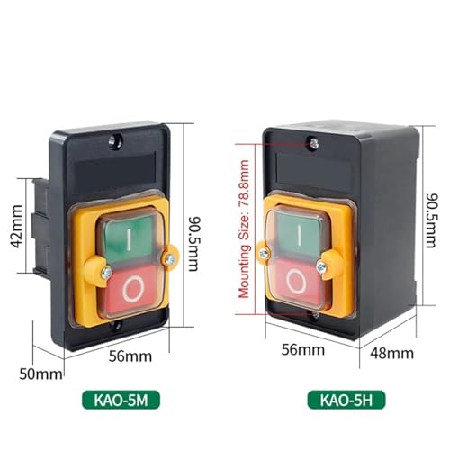 Interrupteur bouton-poussoir KAO-5M pour remplacer commande défectueuse - 3
