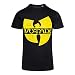 Wu-tang Clan DIstressed Logo Black T-shirt Tee (Large)