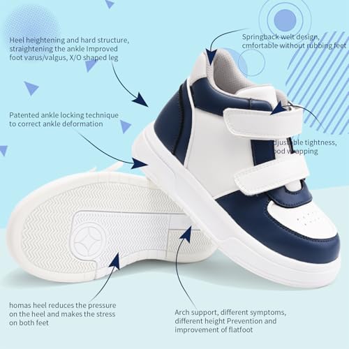 Orthopedic Shoes for Kids and Toddlers,Fashion Thick Sole Sneakers with Ankle and Arch Support4