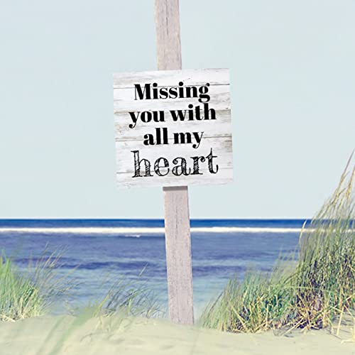 Panneau mural en bois Missing You décoration maison salon