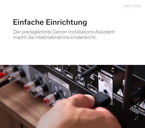 Denon DRA-900H 2.2-Kanal 145W 8K-AV-Verstärker mit HEOS Built-in - Silber
