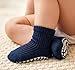 HinyBoeh Kids-Toddler-Baby-Grips-Socks Non-Slip Cotton-Crew-Gift-Grips-Socks for Baby Boys Girls Infants 6 Pairs