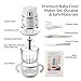 PLODON Baby Food Maker - Food Puree Processor, Fruits, Vegetables, Meats and Potatoes Mini Food Blender, Suitable for Avocados, Grapes and Strawberries Space Silver, 10 oz Gift Package
