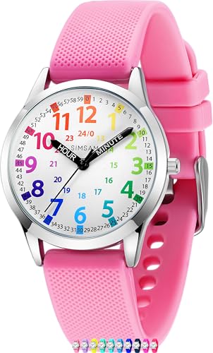 SIMSAM Orologio da polso per bambini a partire dai 6 anni, orologio per bambini a partire da 8 anni, orologio da polso per bambini da 12 anni, orologio da polso per ragazze e ragazzi, orologio per