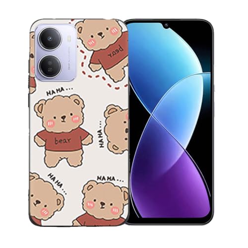 LCEHTOGYE �K�p HoRedmi 15A 5G�p�P�[�X�A�K�p HoRedmi 15A 5G (6,9")�ƌ݊����̂��钴���^�u���b�N�\�t�gTPU�V���R���Q���P�[�X�ی�J�o�[ - LLM48