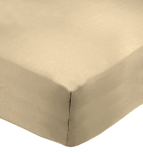 Harvey Williams Premium Fitted Bed Sheet Polycotton 10/26cm Deep (Double, Coffee)