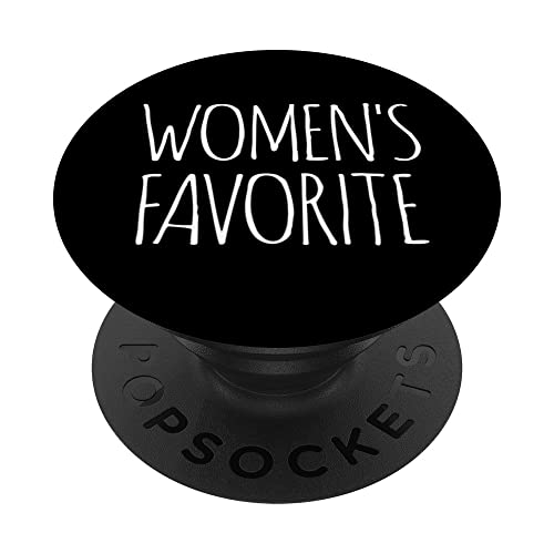 WOMEN'S FAVORITE FUN SAYING DECORATIONS MEN MAN CASANOVA PopSockets Swappable PopGrip, Black