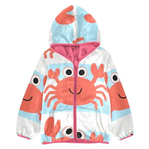 GuoChe Crab Toddler Sherpa Jacket