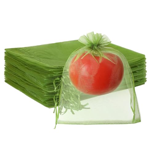 Sacs de filets de fruits | 100pcs Reusoble COLASTRING 6x8 pouce protecteur de barrière | Mesh Protectors Bag pour Blueberry de mangue aux fraises de légumes de jardin de raisin