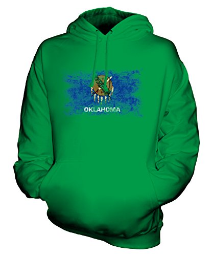 Pull à Capuche Oklahoma Imprimé Drapeau pour Vos Week-ends Décontractés