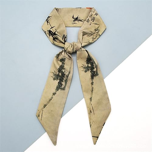 QTMY 5 Pack Purse Scarf for Bags Silk Head Scarf for Hair Handbag Women Scarfs Band Hair Neck Scarves Fashion Gifts,984