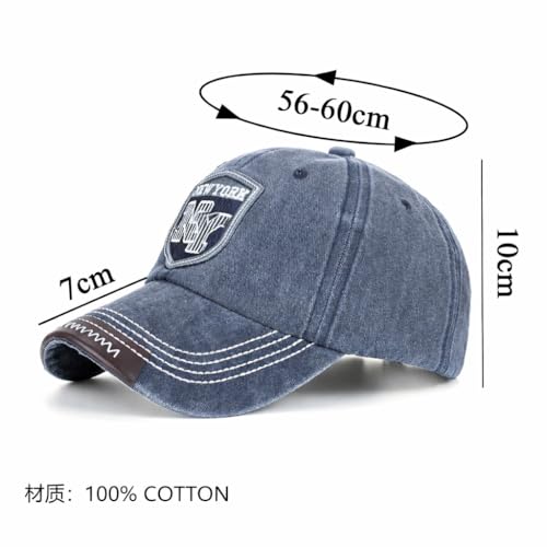 Image of Handcuffs Denim Caps Adjustable Strap Baseball Cap | Unisex Stylish Summer Headwear | Sun Protection Sports Hat for Men & Women