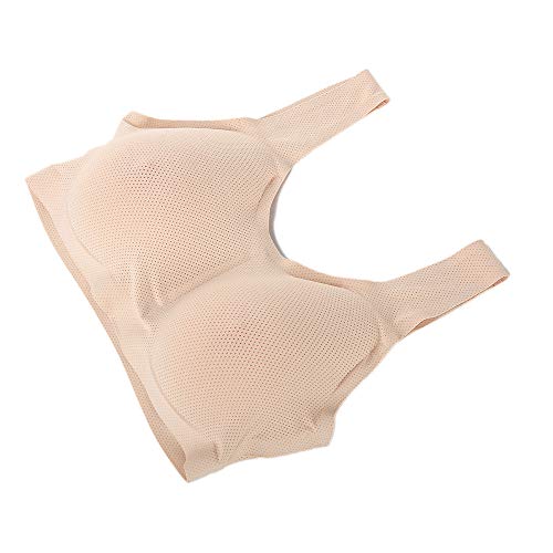 Zmasi 2-In-1 Silicone Breast Inserts Forms Waterdrop Fake Breast Mastectomy Bras Prosthetic Set (800G/Pair (C Cup), Nude) #TOP6
