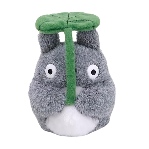 Image of Studio Ghibli - My Neighbor Totoro - 5" Totoro with Leaf Beanbag, Studio Ghibli Plush