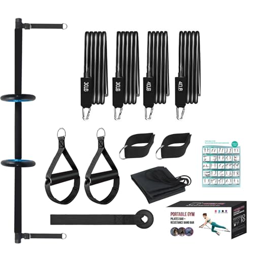 Kit de barre Pilates de gymnastique pour tonifier le corps sans machine