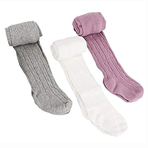 LANBAOSI Cute Baby Girls Knit Tights Infant Leggings Newborn Footed Stocking Pants
