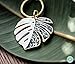 Variegated Monstera Albo Borsigiana Keychain | Plant Gifts | Monstera Albino Keychain | Boho Keychain • Plant Mom Gifts